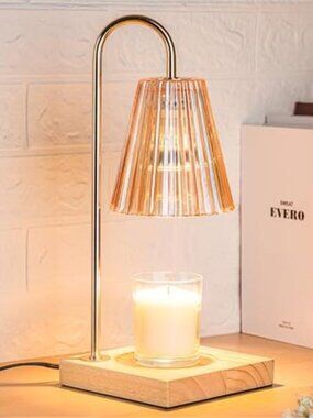 Candle Warmer Lamp Dimmable Timer Vintage Wax Melt Warmer Home Decor Gift